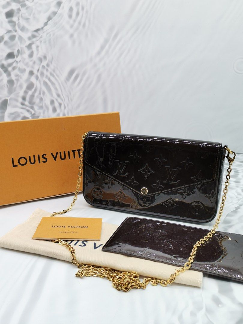 Louis Vuitton Pochette Felicie Monogram Vernis (Without