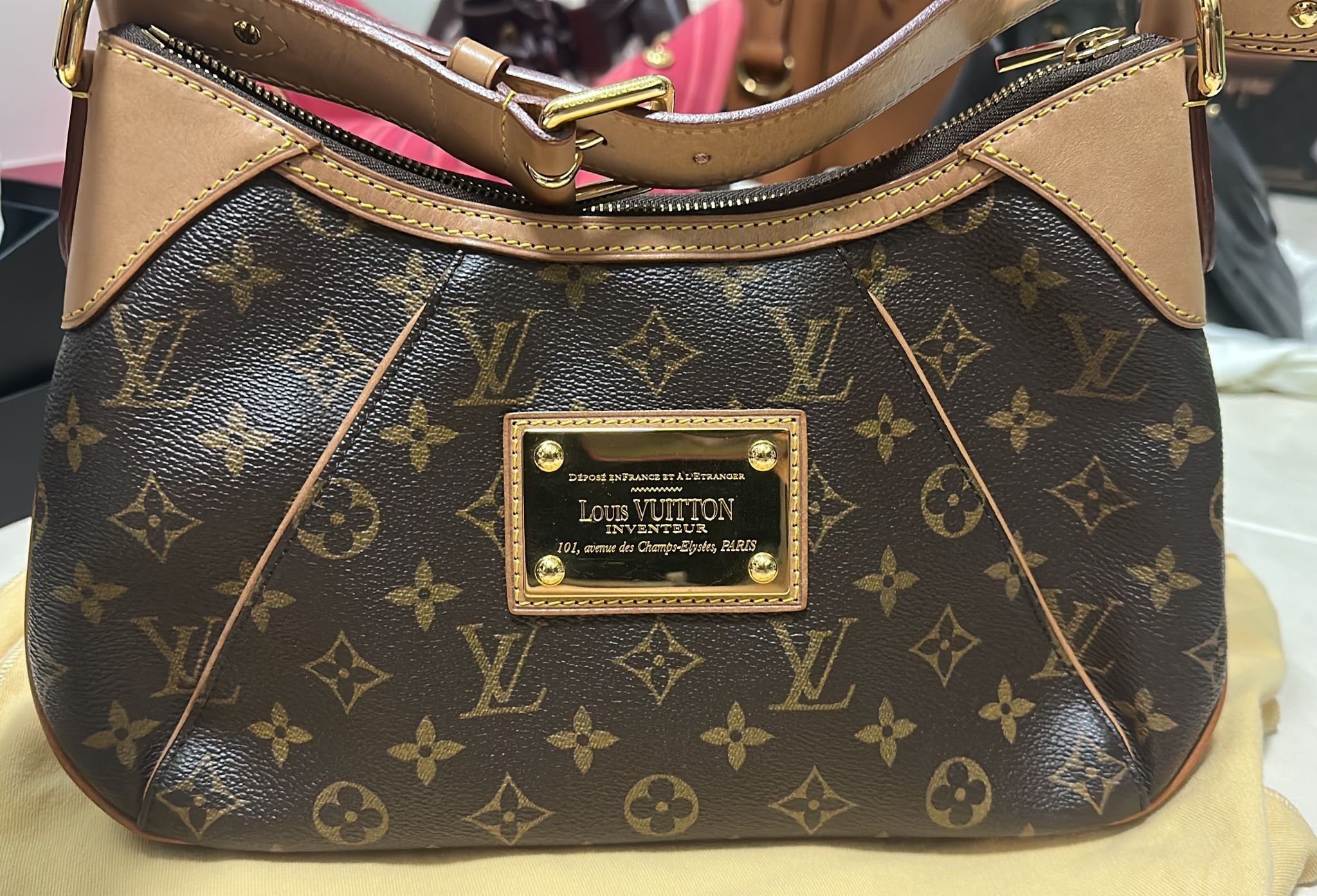 LOUIS VUITTON Monogram Thames PM Shoulder Bag