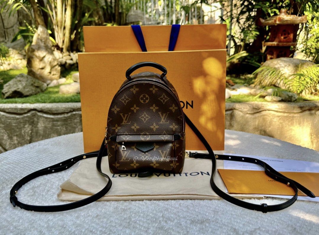 LV PALM SPRING MM MONOGRAM BACKPACK, Luxury, Bags & Wallets on Carousell