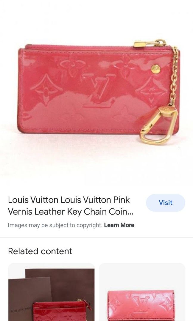 pink louis vuitton keychain wallet