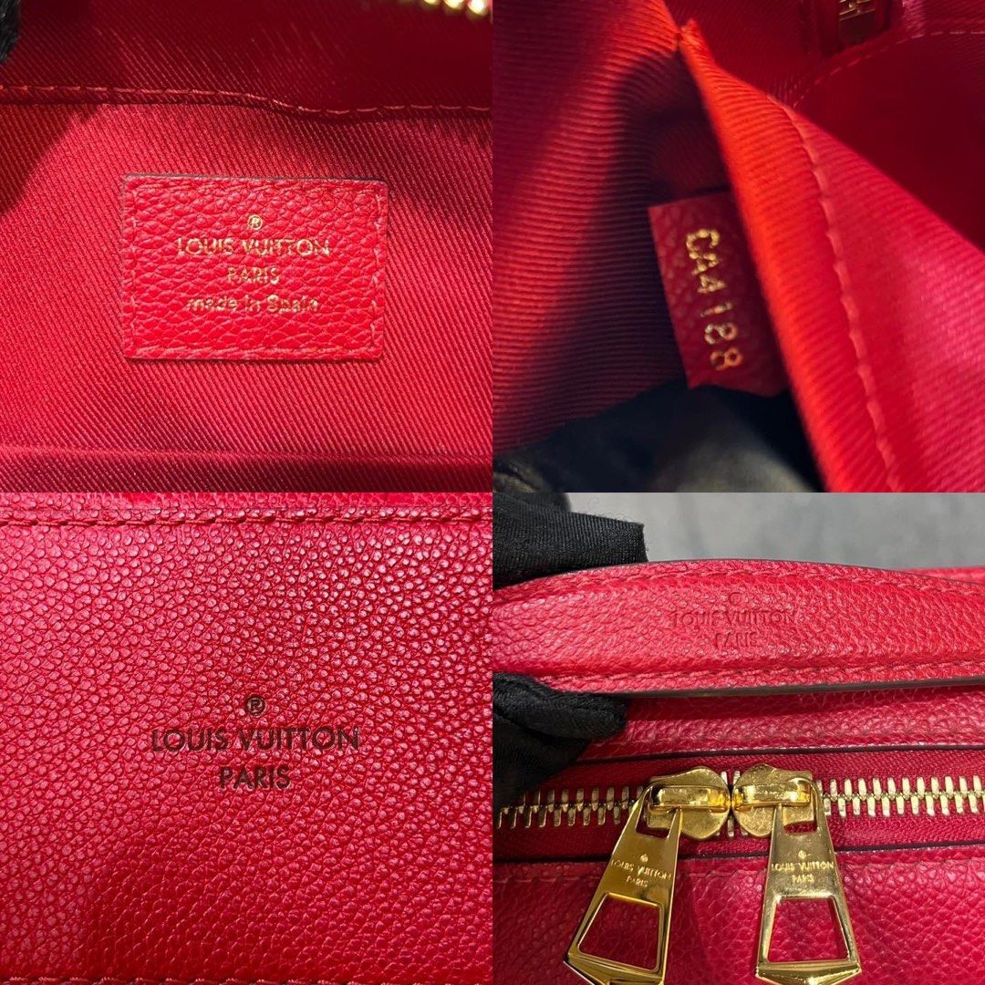 Louis Vuitton Saintonge Camera bag Monogram Red / Ghw, Luxury, Bags &  Wallets on Carousell