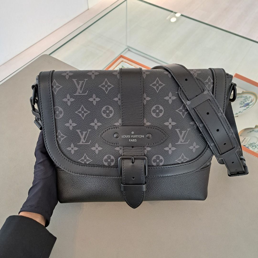 Louis Vuitton Monogram Eclipse Saumur Sling Bag - Satchels, Bags