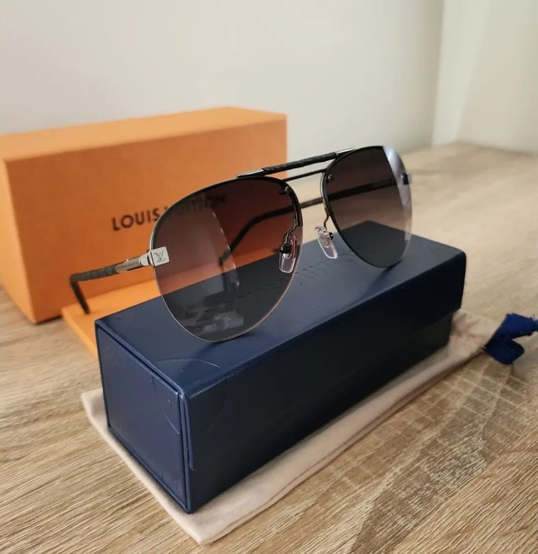Louis Vuitton Z1109E Clockwise Canvas Sunglasses, Grey, W
