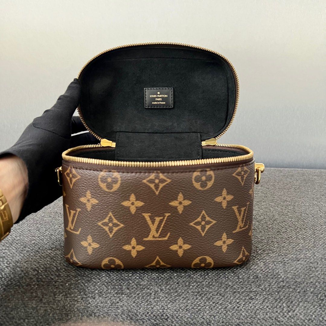 Louis Vuitton Monogram Reverse Vanity PM Crossbody Train Case Bag