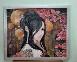 Lukisan Wanita Jepang