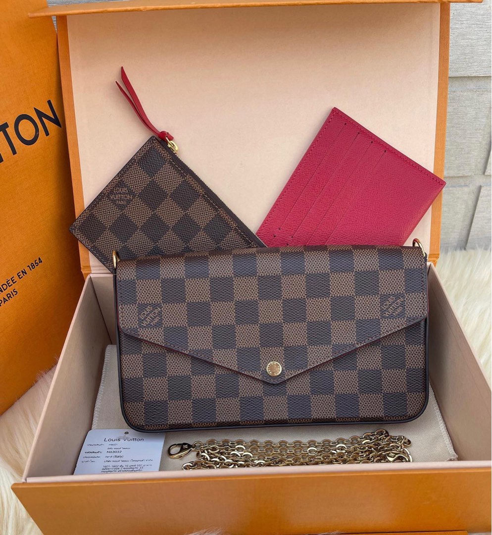 LV Felicie Pochette Damier, Women's Fashion, Bags & Wallets, Purses &  Pouches on Carousell