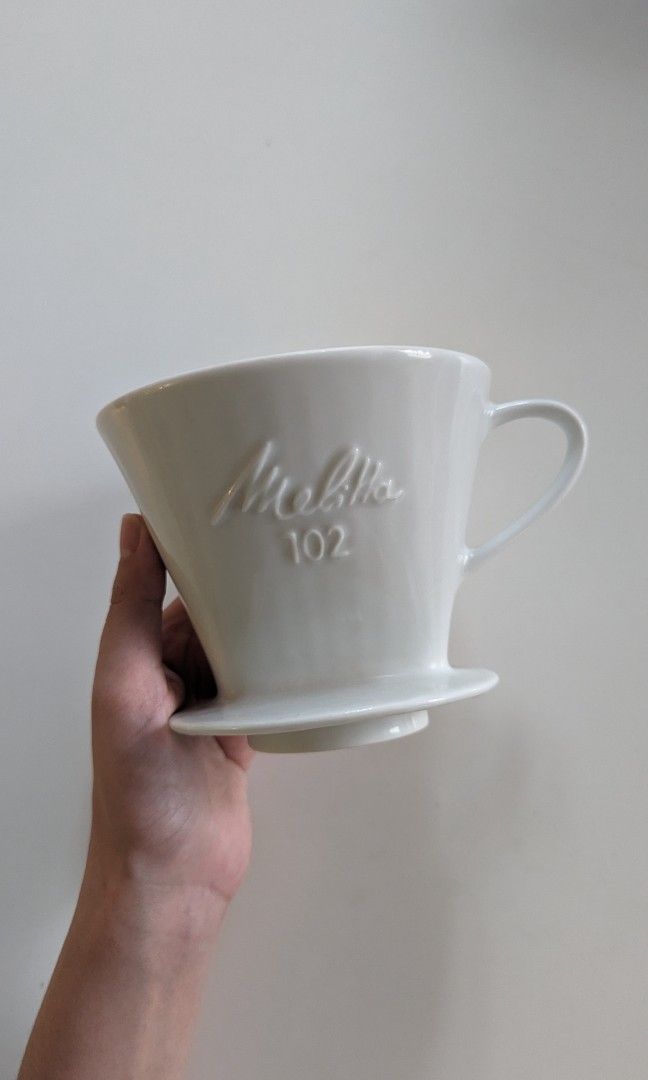 Melitta 102 Ceramic Coffee Dripper with Paper Filters on Carousell
