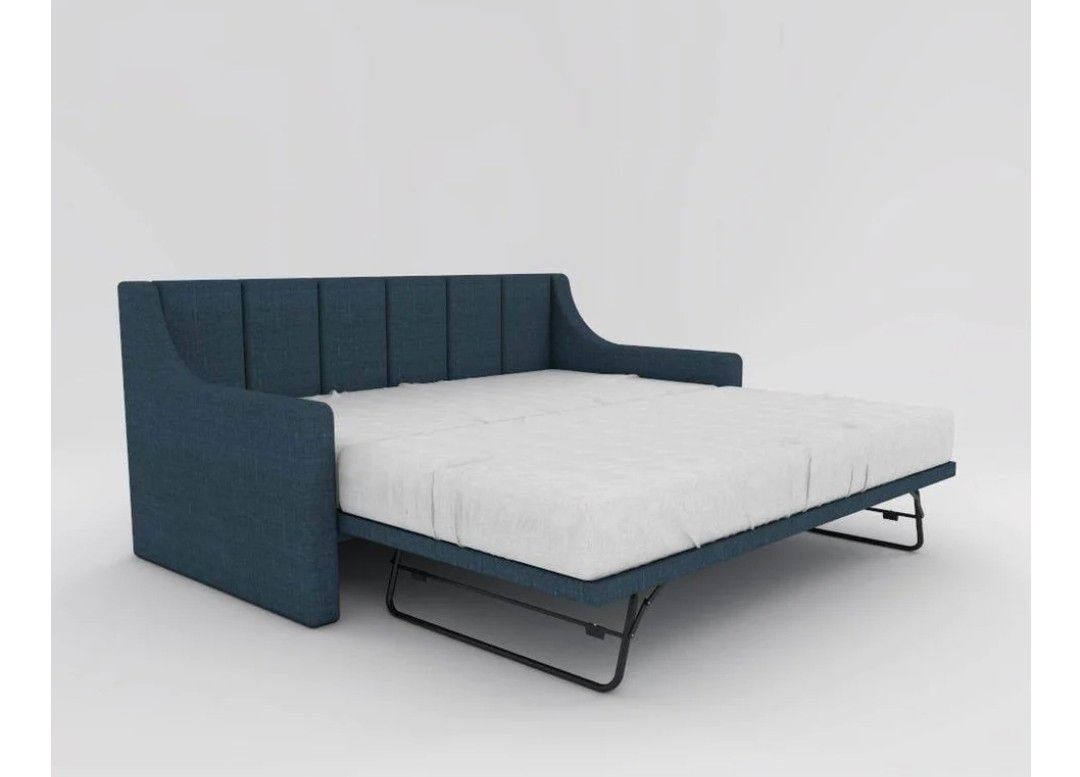 Meredith 3 in 1 Fabric Daybed Pull Out Bed Frame, Furniture & Home