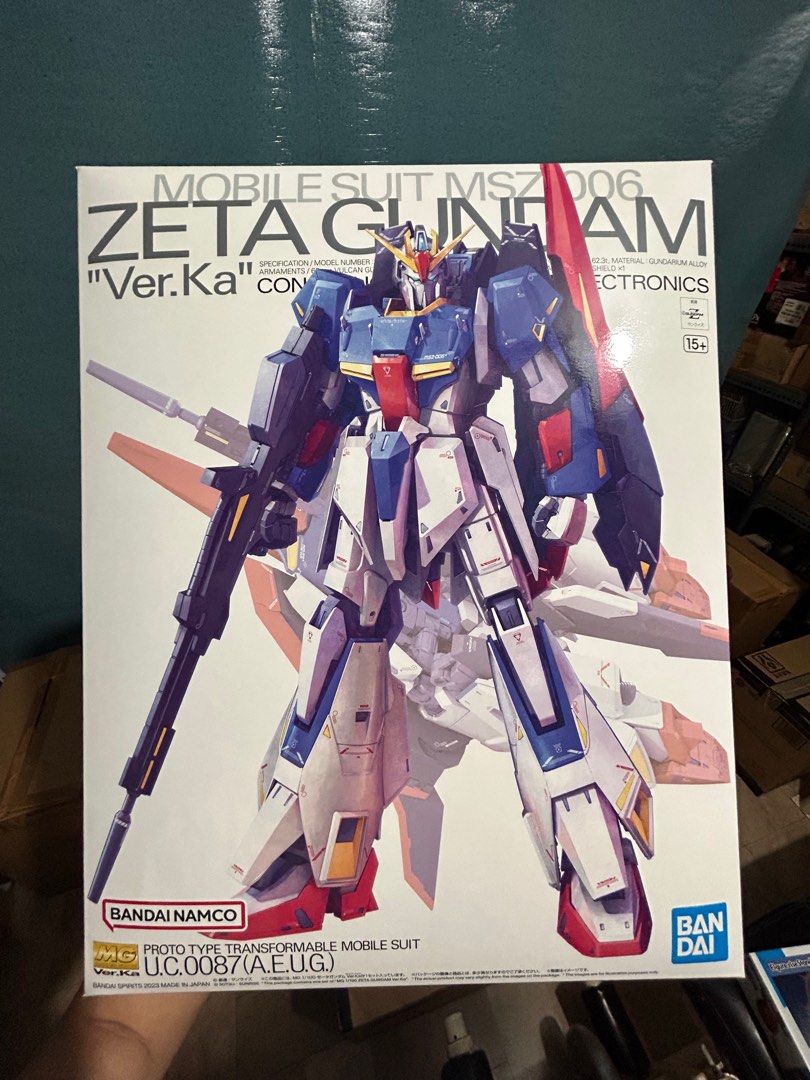 MG 1/100 Zeta Gundam Ver. Ka Model Kit (Category: Gundam & Model Kits) located in Malabon City. Submitted by xinshunn (Listing ID 1238645320, Image 1). Description: Brand new MOP: GCash MOD: Lalamove/Grab at buyer's expense Loc: Malabon Send a message for more info or pics, thanks!.