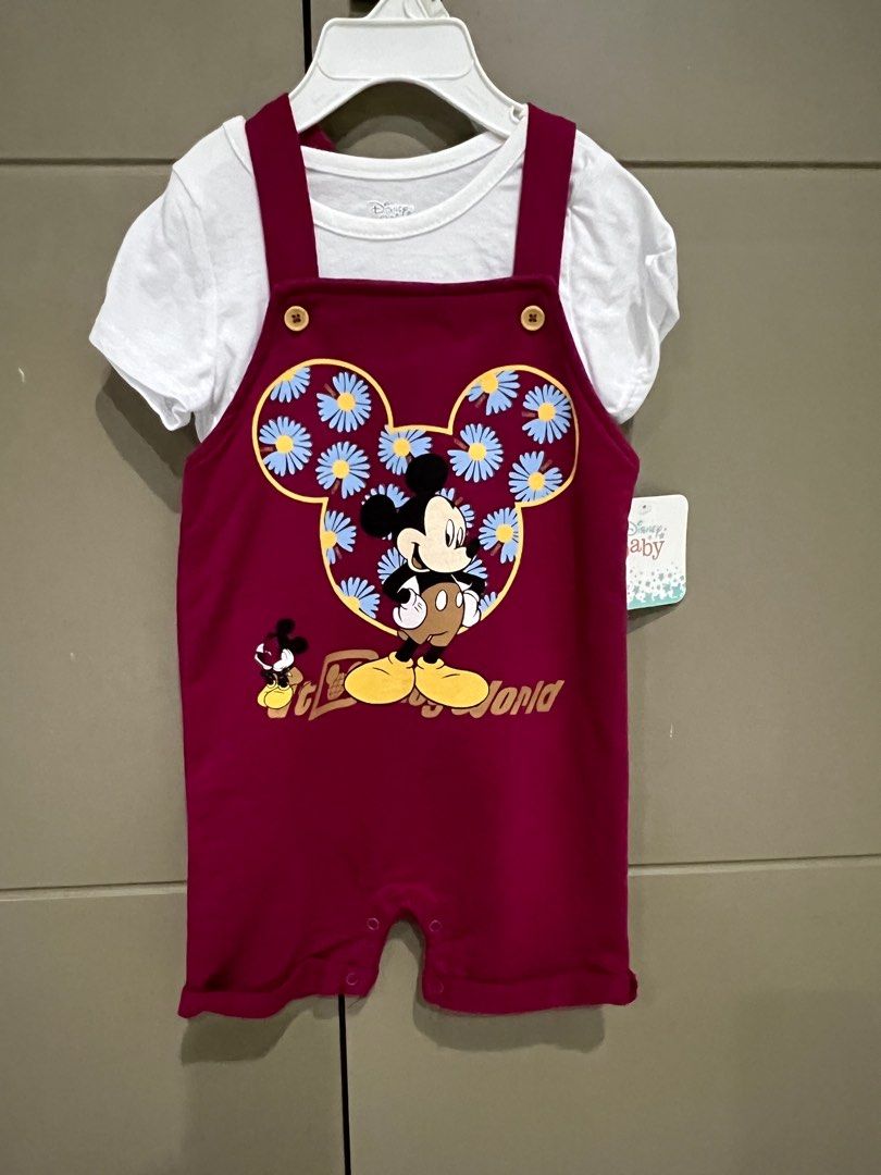 Mickey overall, Babies & Kids, Babies & Kids Fashion on Carousell