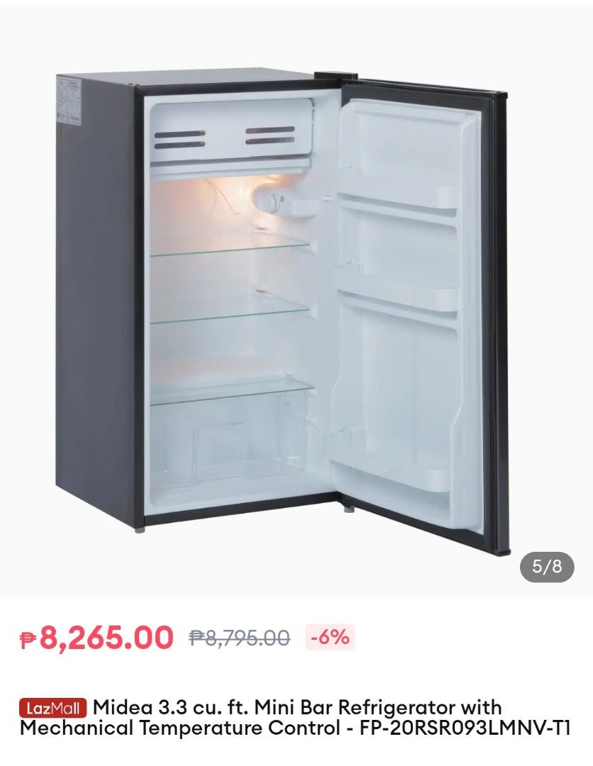 Midea Mini Refrigerator 3.3 Cubic Ft. on Carousell