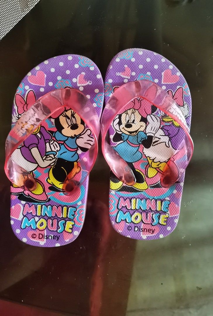 Minnie mouse clearance kids slippers