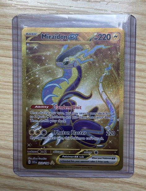 Miraidon EX 253/198 Scarlet & Violet Gold Secret Rare Pokemon TCG