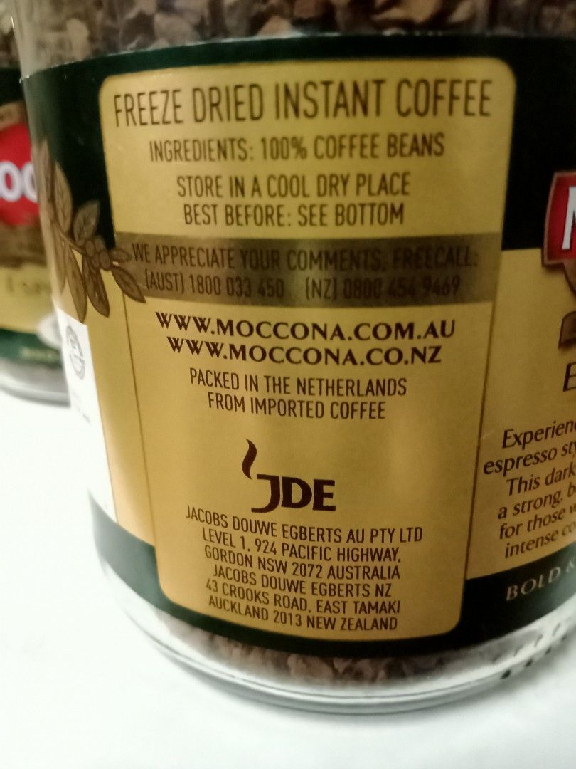 Moccona instant coffee 100g ( Espresso ), Food & Drinks, Other Food