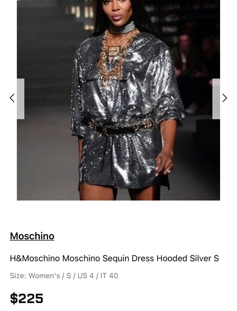Silver sequin hoodie hotsell