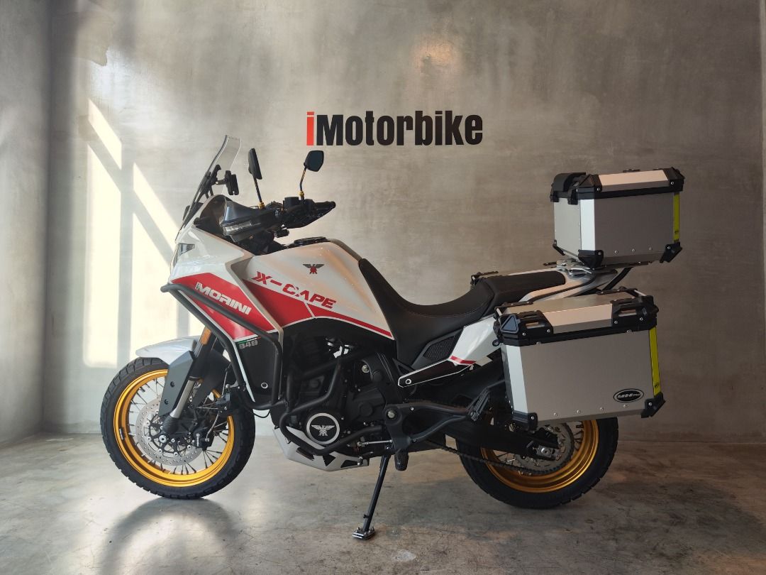 Alza Moto Per Moto Morini XCape 650 2022-2023 - Nottolini 10mm In Alluminio CNC, Colore Rosso - Coppia - Foto 2