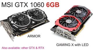 MSI Armor 1060 6gb also gaming with LED 1650 1660 rtx 2060 super 2070