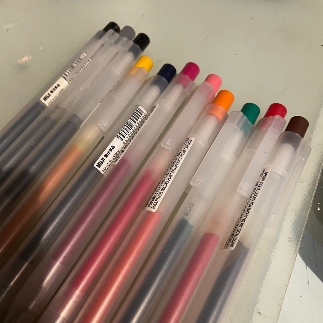 Muji 0.5 Pens, Hobbies & Toys, Stationery & Craft, Stationery & School  Supplies on Carousell