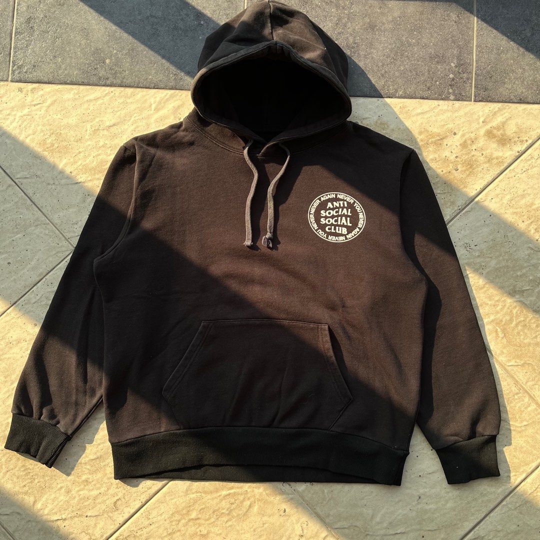 Never Again Never You ASSC Hoodie Balck