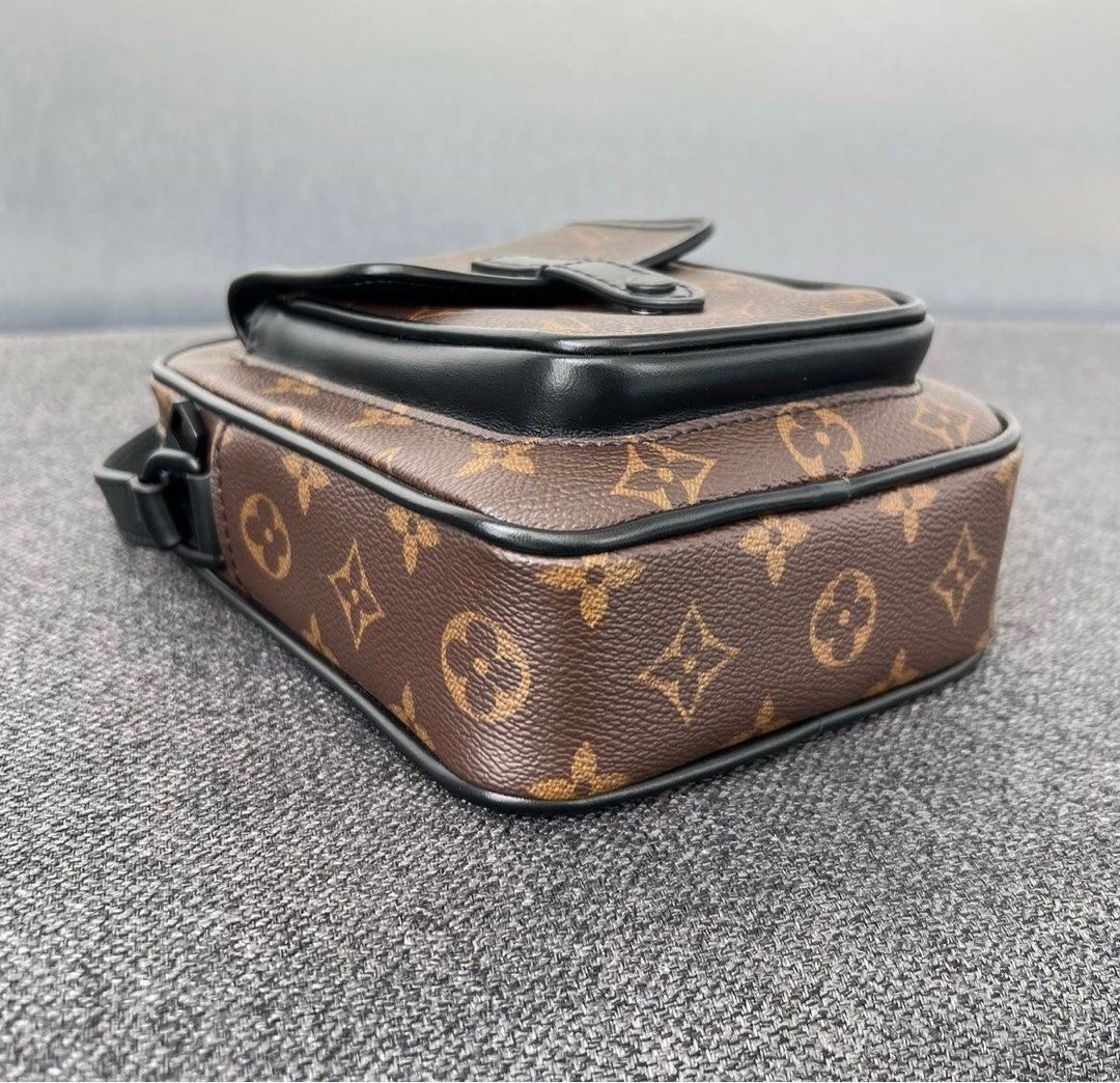 Louis Vuitton Monogram Macassar Bass PM Shoulder Bag M56717 Free Shipping