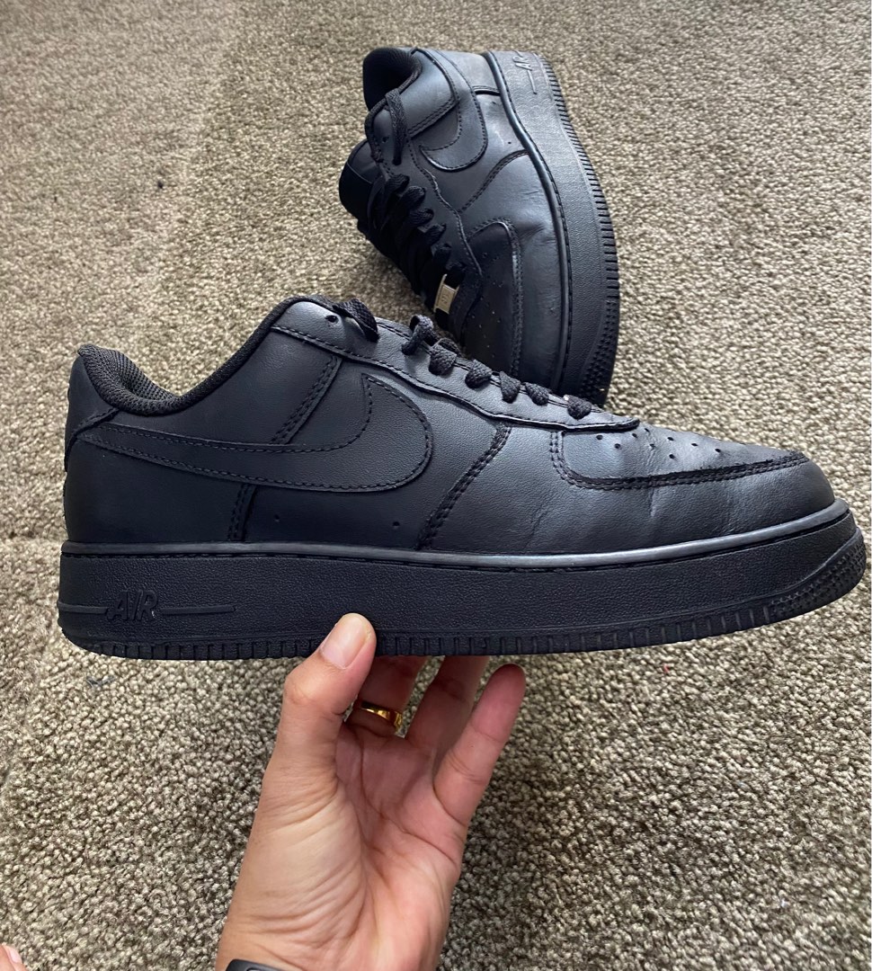 Nike Air Force 1 Full black on Carousell