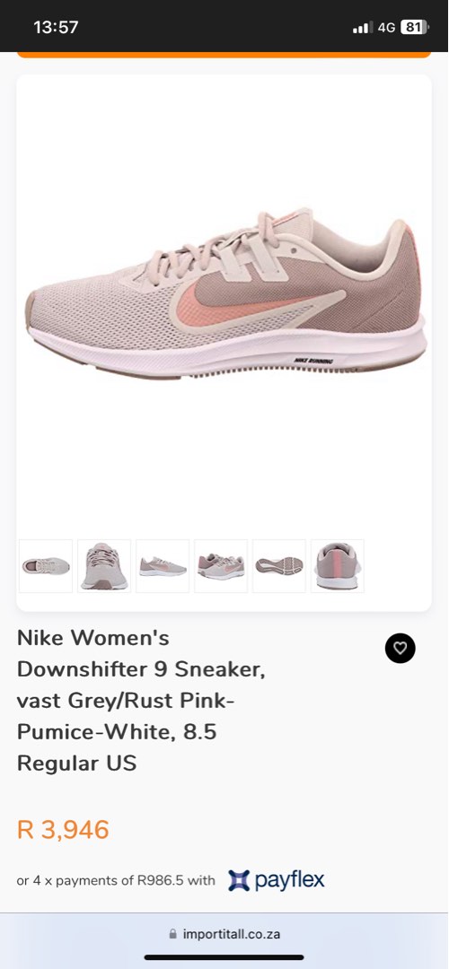 Nike Downshifter 9 woman grey pink Women s Fashion Footwear