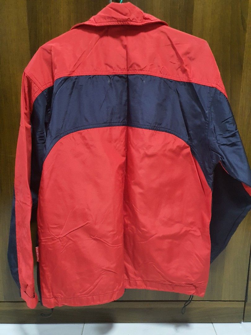 Red and navy blue windbreaker sale
