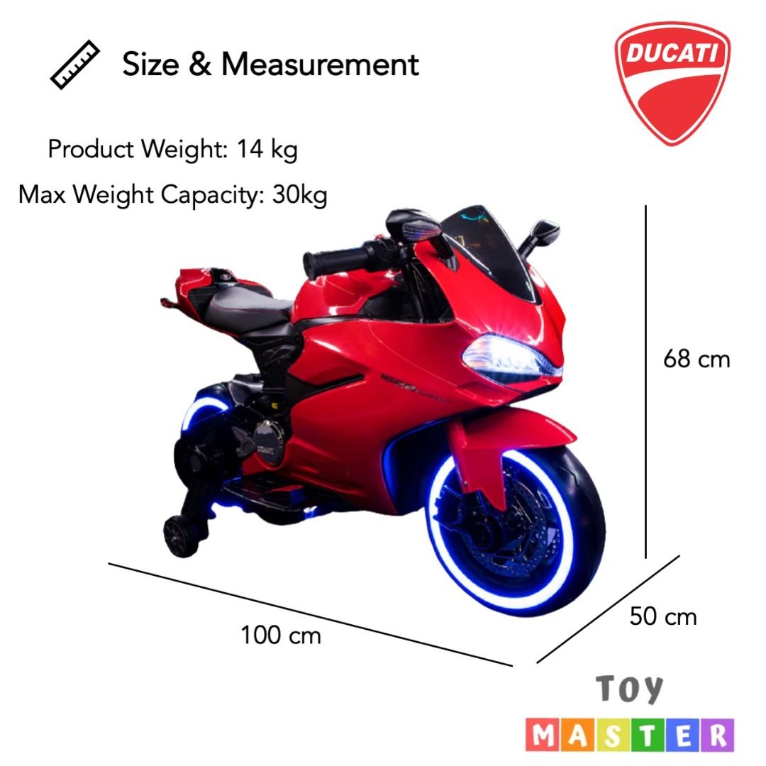 Official Toy Master Ducati Panigale Supersport Children Electric Ride