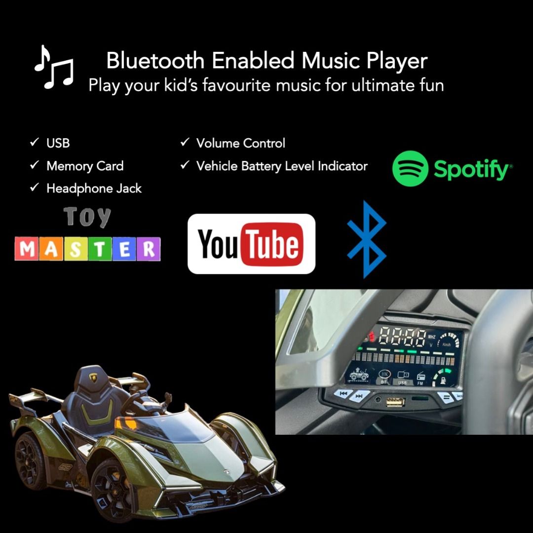 Official Toy Master V12 Vision GT Children Electric Ride on