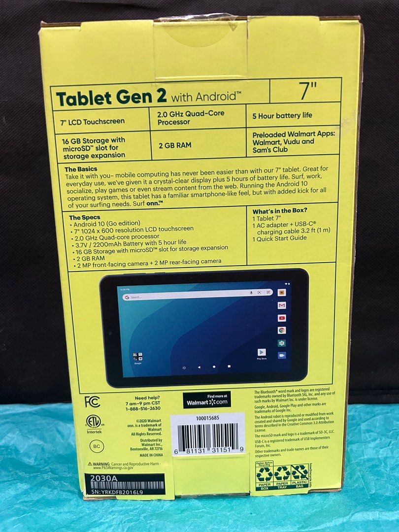 Onn Tablet Gen 2, Mobile Phones & Gadgets, Tablets, Android on Carousell