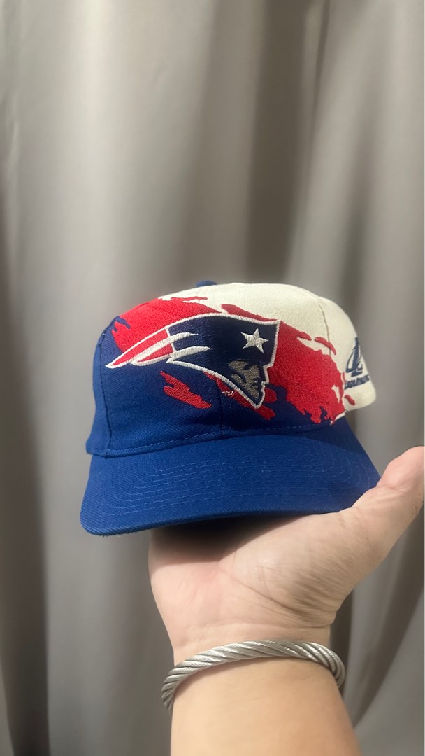 Men's New England Patriots Splash Unlined Surgical Scrub Hat, Optional  Sweatband, Handmade