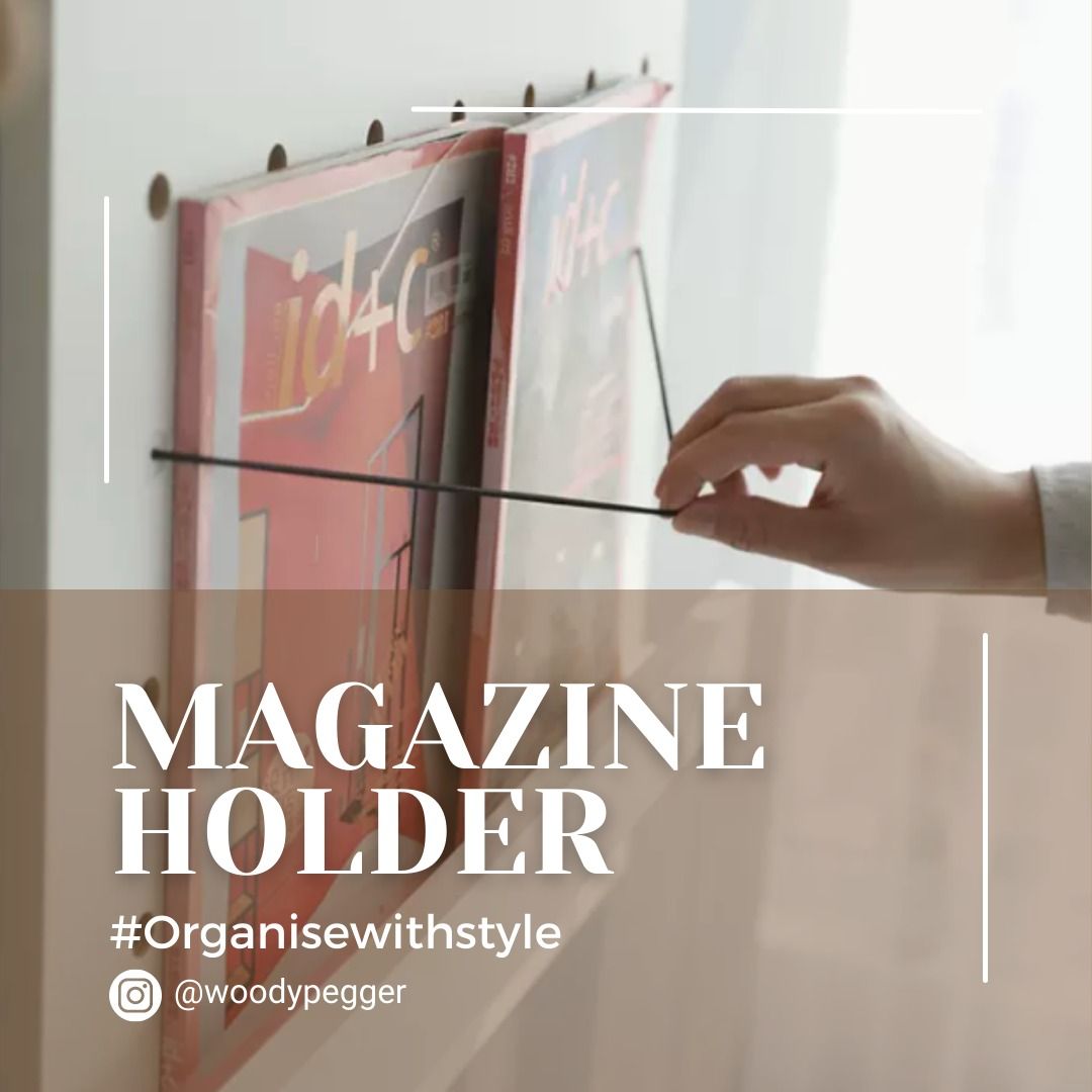 Pegboard Magazine Holder, Furniture & Home Living, Furniture, Shelves