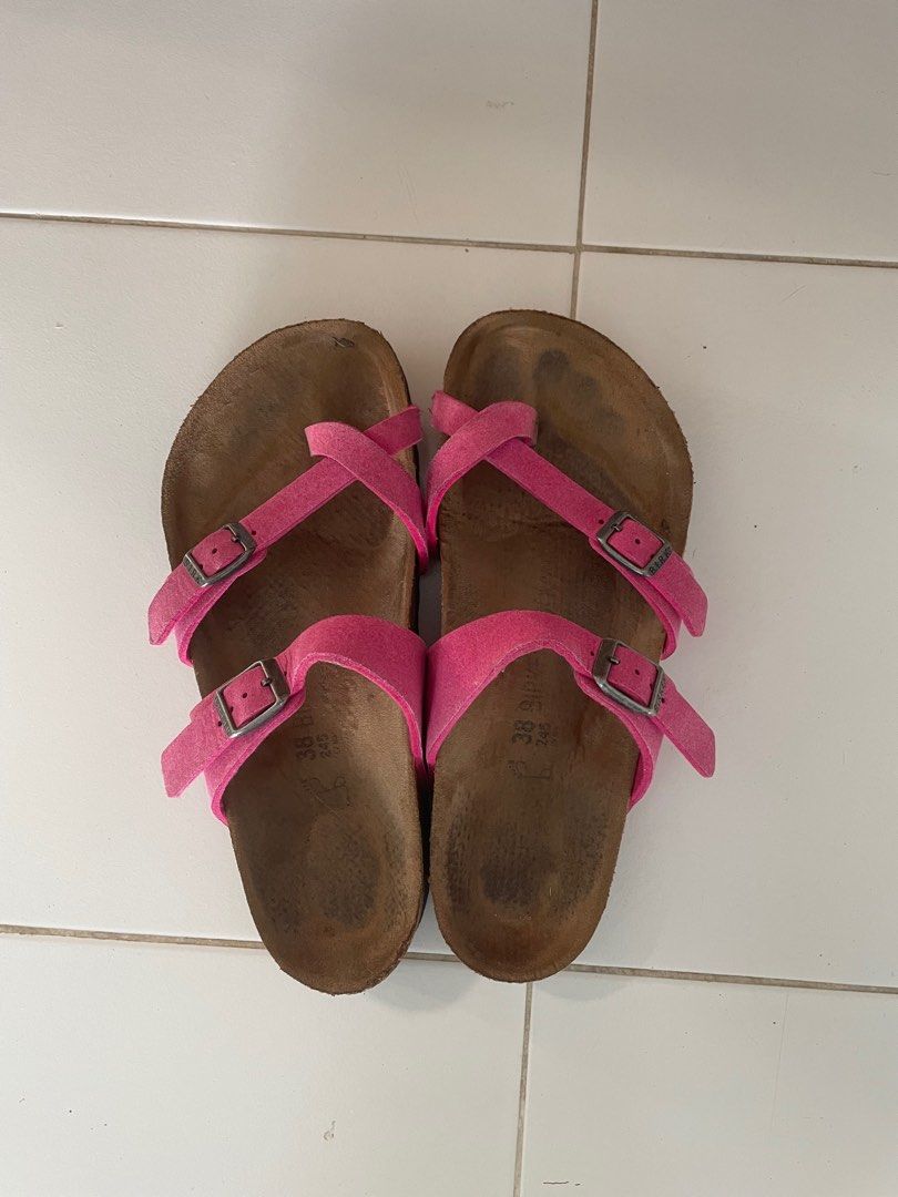 Red and pink birkenstock hot sale
