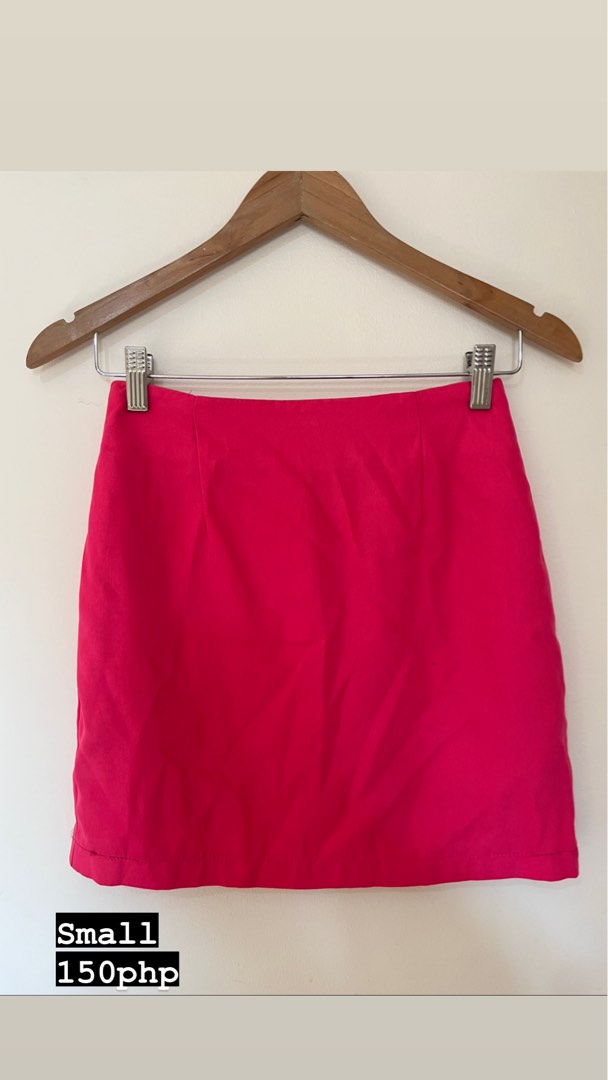 Pink Mini Skirt, Women's Fashion, Bottoms, Skirts on Carousell