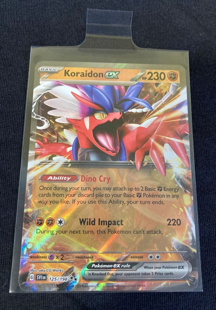 Pokemon TCG Scarlet and Violet Koraidon ex Holo Foil 125/198, Hobbies &  Toys, Toys & Games on Carousell