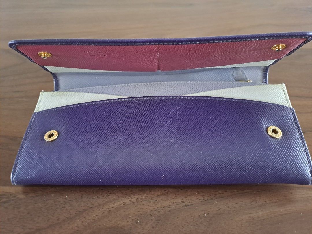 Saffiano Wallet on Chain Violet (Viola)