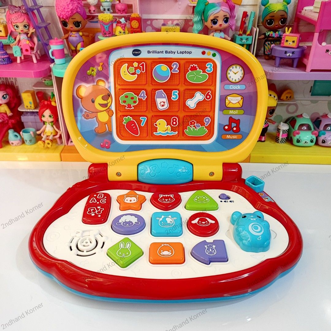 Preloved Vtech Brilliant Laptop, Hobbies & Toys, Toys & Games on Carousell