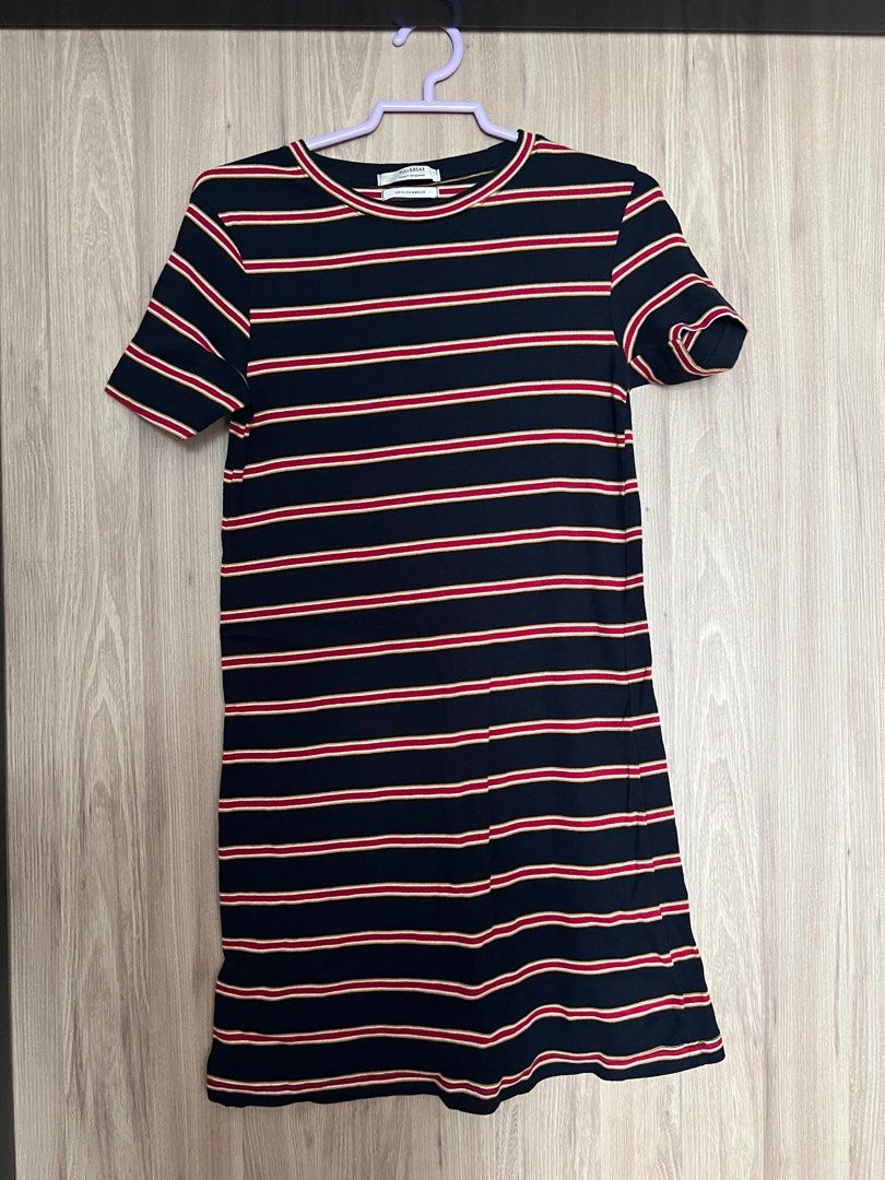 Pull and bear striped sales dress