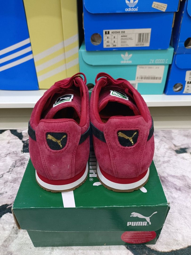 Burgundy puma outlet roma mens
