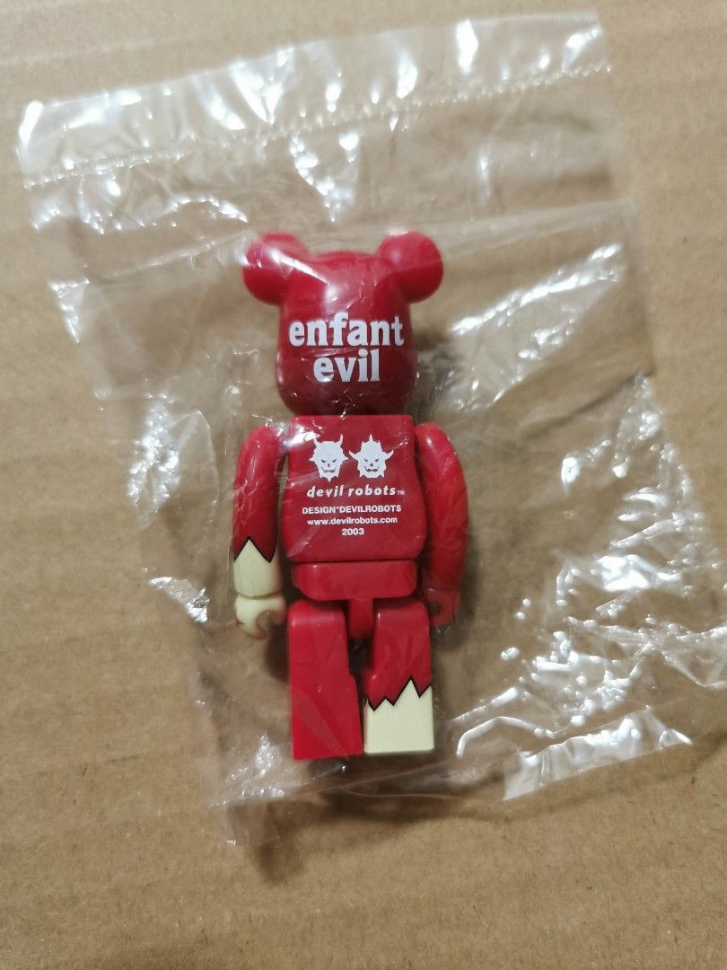 Bearbrick 100% Medicom Toy – Enfant/Evil Devil Robot – Occasion