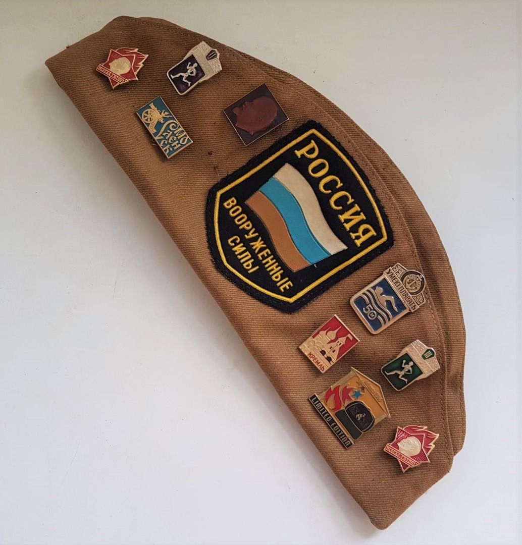 Vintage ピンUS Military Hat Badge Black GI - その他