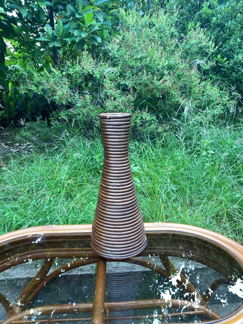 rattan vase decor, Furniture & Home Living, Home Decor, Other Home