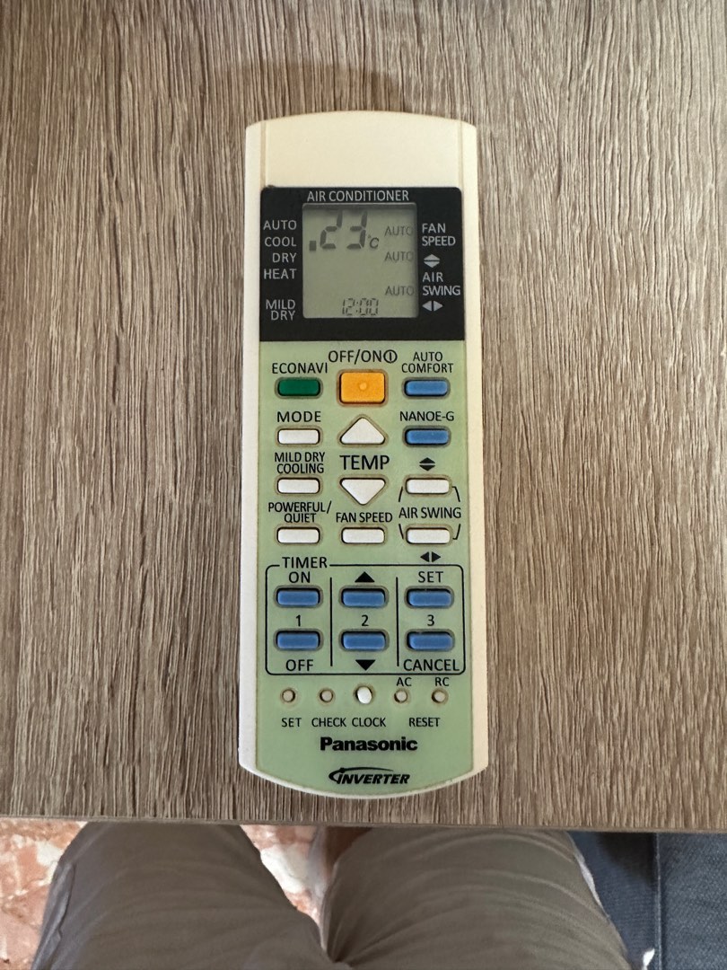 Original remote control for Panasonic aircon, TV & Home Appliances