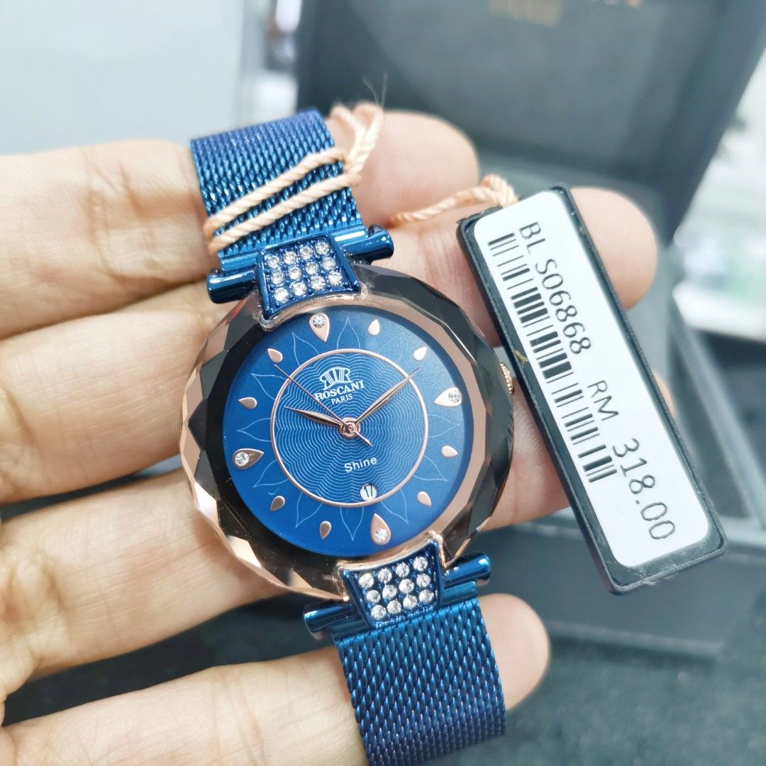 Ladies watch blue colour on sale