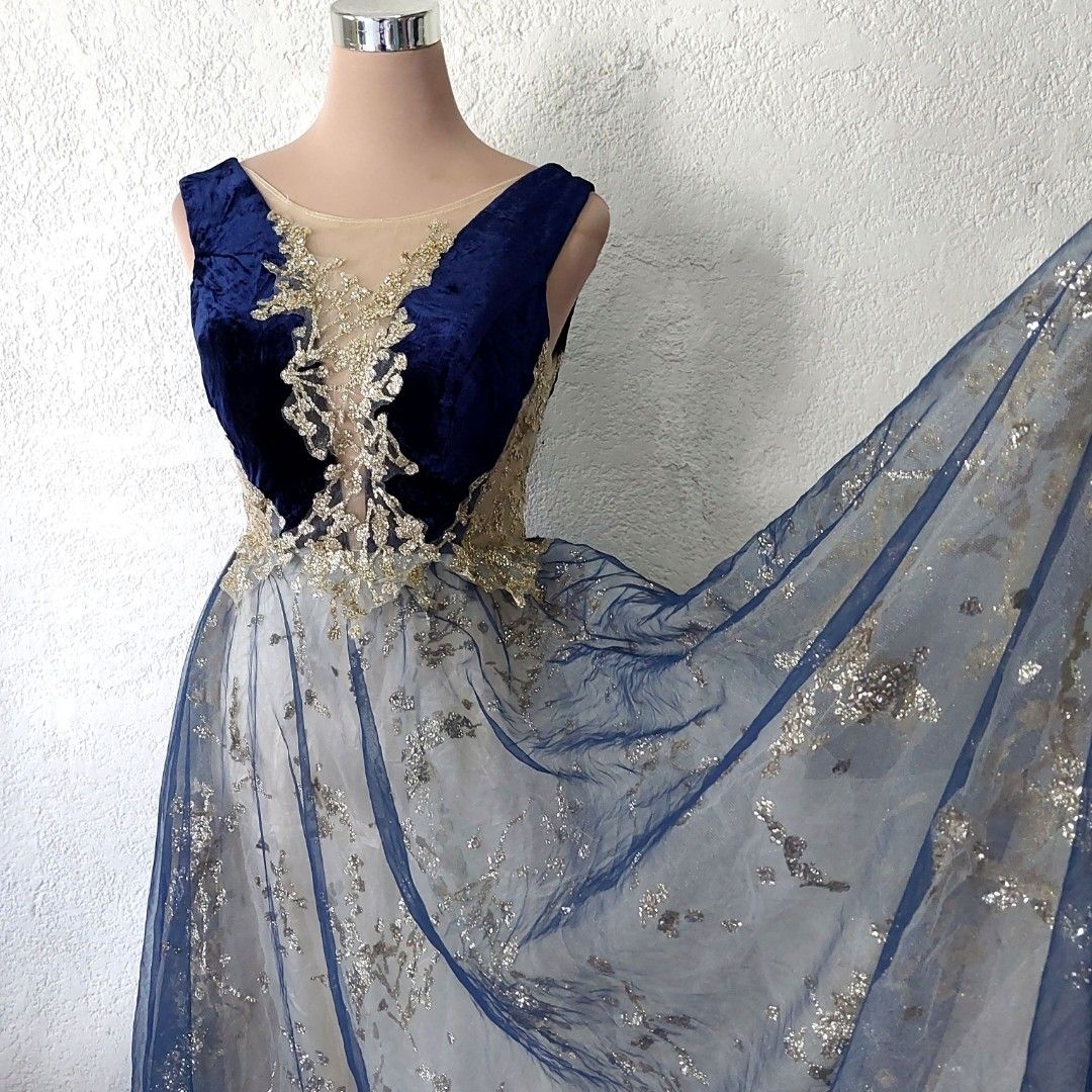 Royal blue hotsell gown for ninang