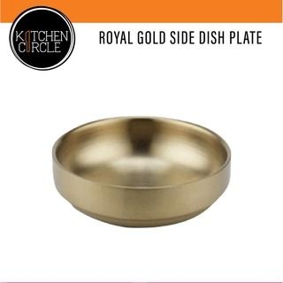 Royal Gold Side Dish Plate/Korean gold side dish, Furniture & Home ...