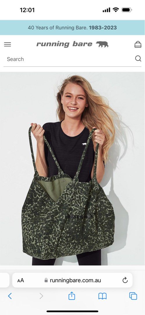 Running bare top bag
