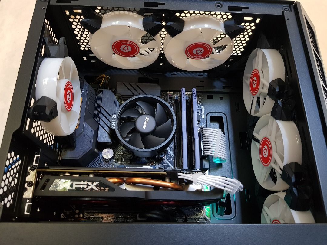 Ryzen 5 Gaming Rig w/ GPU / 16 GB ARGB RAM / TUF Gaming Board / Cooler ...