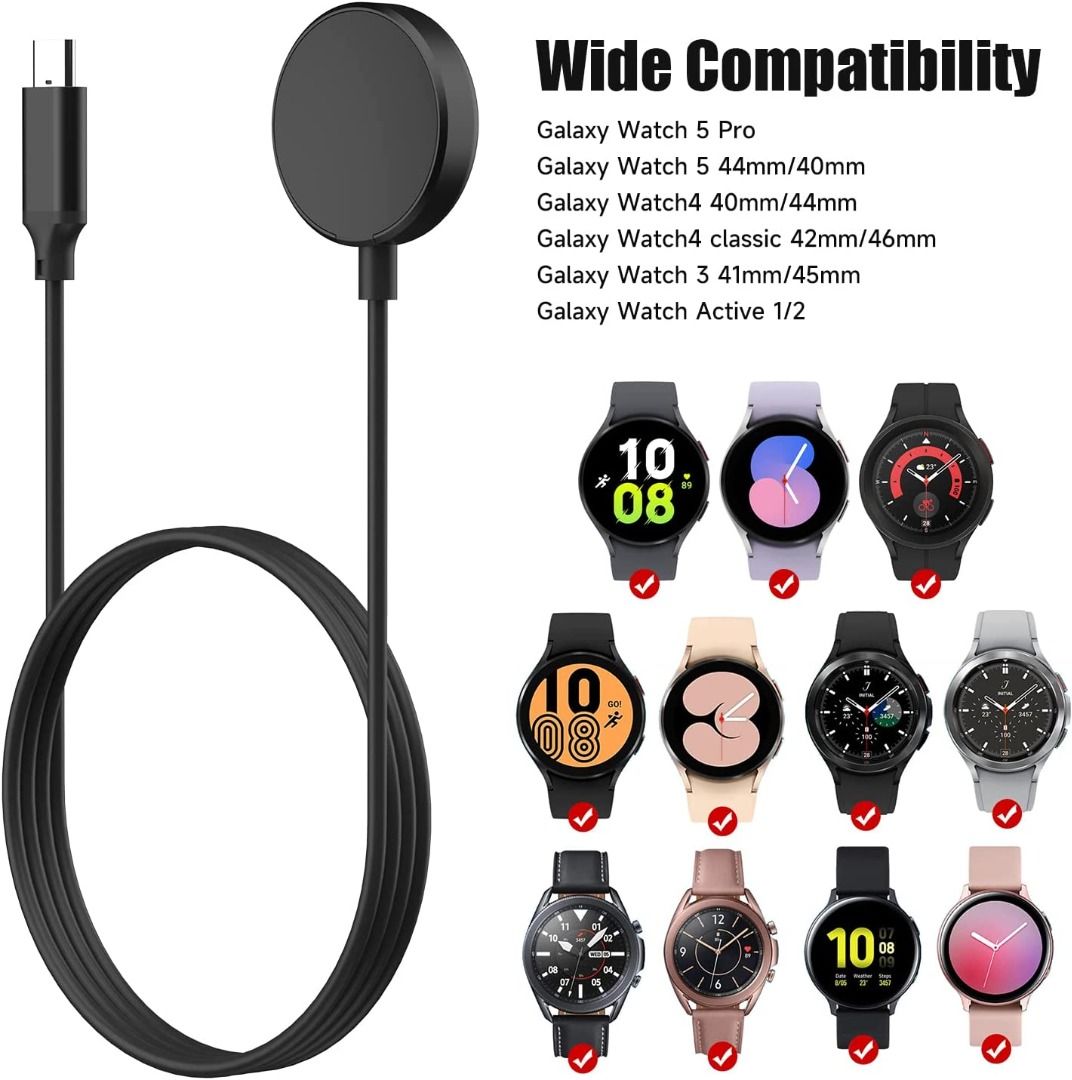 Samsung Fast Wireless Galaxy Watch Charger USBC Adapter For Watch 5 4 3, Mobile Phones