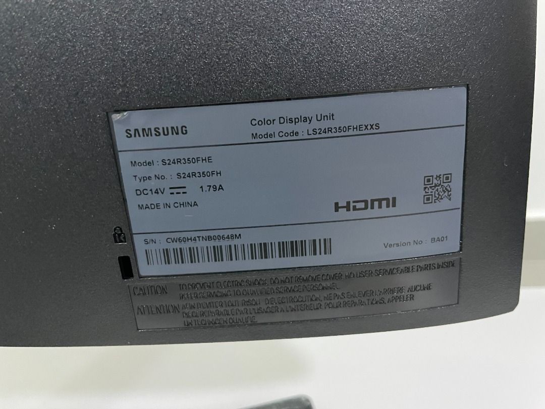 SAMSUNG LS24R350FHEXXS 24IN FHD LED MONITOR, Computers & Tech, Parts ...